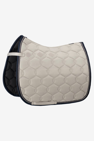 Glossy Wave Contrast Saddle Pad Dove