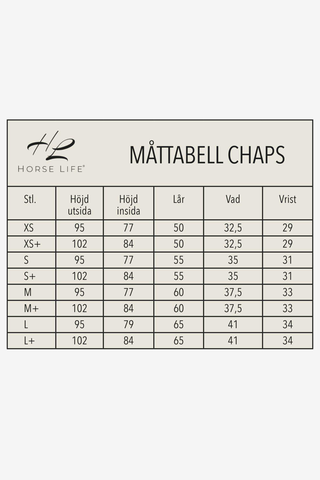 Lange chaps Zwart/Bruin