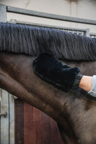 Lammfell-Pflegehandschuh