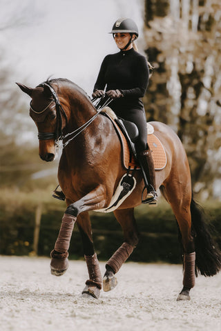 Dressuursingel met lamsvel