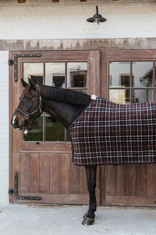 Dik Fleece Deken Bruin