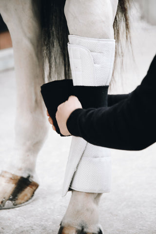 Sous-bandages absorbants Noir/Blanc 45x30