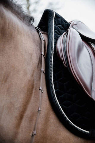 Tapis de Selle Basic Velours Noir