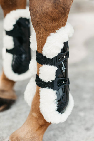 Bamboo peesbeschermers schapenvacht Emerald