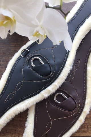 Anatomisch Lamsvel Singel Zwart