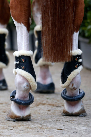 Bakskydd Fårskinn Elastisk Brun