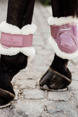 Protège-boulets Vegan Peau de Mouton Old Rose