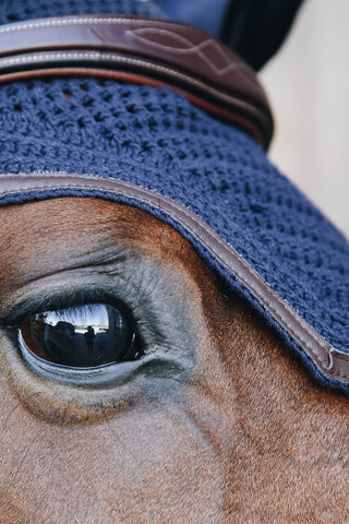 Bonnet Wellington Isolé en Cuir Marine