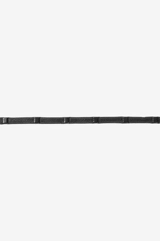 Rênes en cuir avec arrêtoirs Noir