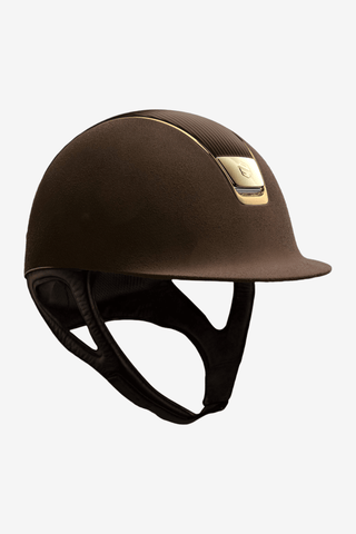 Samshield Premium Brun Läder Dressyr Guld REA