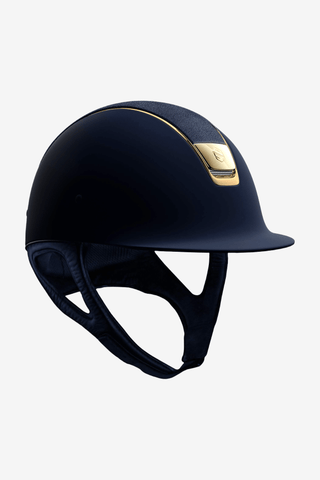 Samshield Shadowmatt  Alcantara Top Guld Trim Dressyr