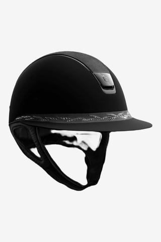 Samshield Shadowmatt Miss Shield Alcantara Top Grey Flower Swarovski Frontal Band Grey