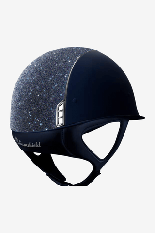 Samshield Shadowmatt Navy Crystal Top 5sw Silver Dressyr