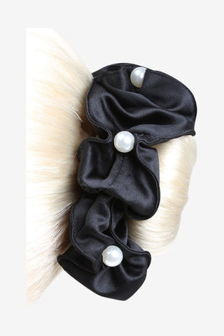 SD Design Satin Pearl Scrunchie